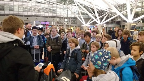 Vor Abflug am Helmut Schmidt Airport